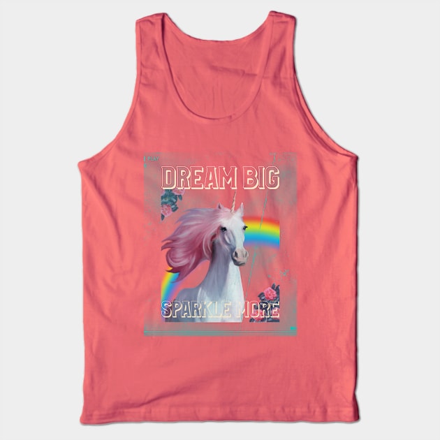 Dream Big Sparkle More Tank Top by Ash&Aim Tees